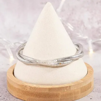 Bijoux - Jonc bouddhiste twist mantra argent - JOLIE JULIE