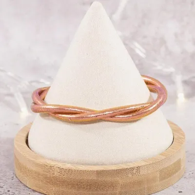 Jewelry - Jonc bouddhiste twist mantra CHAMPAGNE - JOLIE JULIE