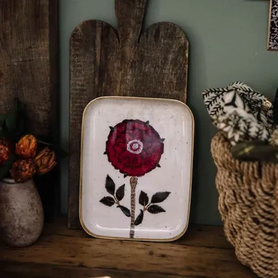 Trays - Peony half tray - BONCOEURS