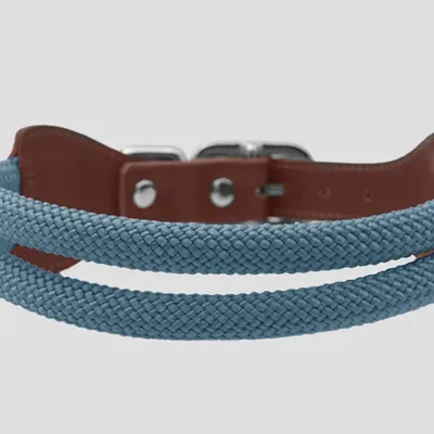 Gifts - ROSA COLLAR. - Dog collar - Blue - BY CHURCHILL.®
