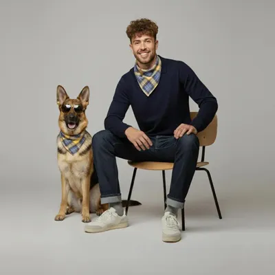 Cadeaux - Bandanas en duo Michel - Bandanas - 45x45 cm - BY CHURCHILL.®