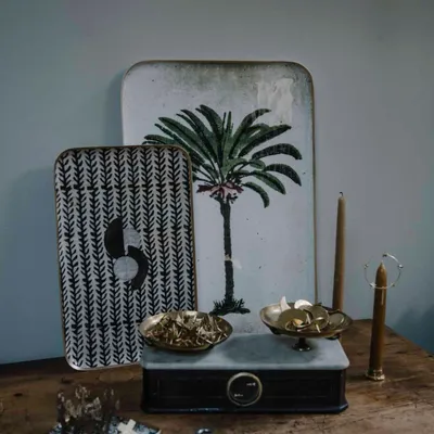 Trays - Palm Tree Reception Tray - BONCOEURS