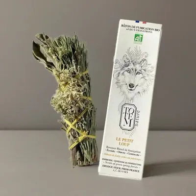 Cadeaux - Bouquet de fumigation du petit Loup - Bâton de fumigation bio - TOTEM NATURE