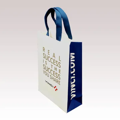 Sacs et cabas - Sac Papier Cordelières Luxe + Poignées Épaisses - LE SAC PUB SUR MESURE BY AIRIPLAST