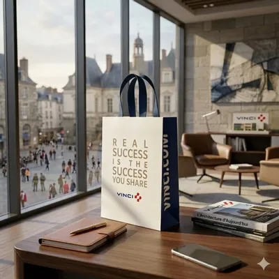 Sacs et cabas - Sac Papier Cordelières Luxe + Poignées Épaisses - LE SAC PUB SUR MESURE BY AIRIPLAST