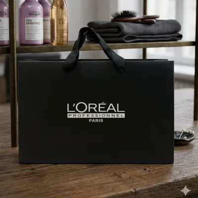 Sacs et cabas - Sac Papier Cordelières Luxe + Poignées Rubans - LE SAC PUB SUR MESURE BY AIRIPLAST