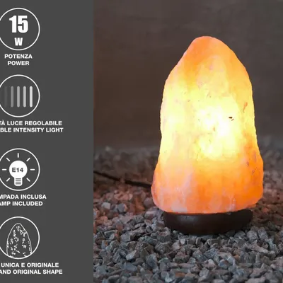 Lampes à poser - BEPER P201UTP100 Lampe à sel avec intensité lumineuse réglable – Lampe unique - BEPER SRL