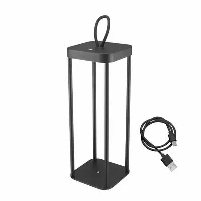 Lampes à poser - BEPER P207ILI100 Lampe de table LED sans fil, intensité réglable, rechargeable à l'extérieur et à l'intérieur, IP44, USB Type-C inclus - BEPER SRL