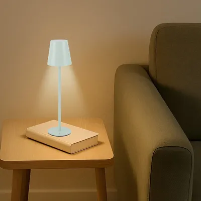 Lampes à poser - BEPER P207ILI208 Lampe de table rechargeable, lumière LED sans fil, intensité réglable, lampe de chevet, USB inclus - BEPER SRL