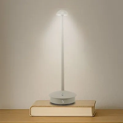 Lampes à poser - BEPER P207ILI152 Lampe de table rechargeable sans fil, 3 couleurs, intensité réglable, USB Type-C inclus, portable pour bureau, chevet ou table. - BEPER SRL