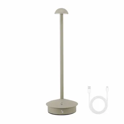 Lampes à poser - BEPER P207ILI152 Lampe de table rechargeable sans fil, 3 couleurs, intensité réglable, USB Type-C inclus, portable pour bureau, chevet ou table. - BEPER SRL