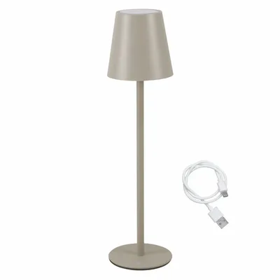 Lampes à poser - BEPER P207ILI205 Lampe de table rechargeable, lumière LED sans fil, intensité réglable, USB inclus - Portable pour le bureau, la table de nuit ou l'ex - BEPER SRL