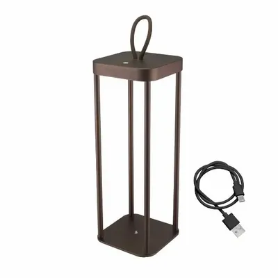 Lampes à poser - BEPER P207ILI102 Lampe de table LED sans fil, intensité réglable, rechargeable pour l'intérieur et l'extérieur, IP44, USB Type-C inclus - BEPER SRL
