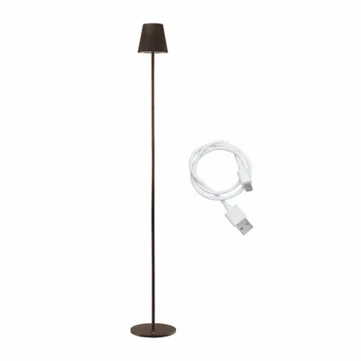 Lampes à poser - BEPER P201UTP403 Lampadaire réglable en hauteur, Lampe de bureau 2.3W, Câble USB type-C rechargeable, 3 nuances de lumière - BEPER SRL