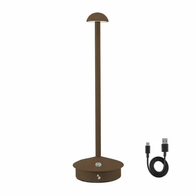 Lampes à poser - BEPER P207ILI155 Lampe de table rechargeable sans fil, 3 nuances de couleur, intensité réglable, USB Type-C inclus, portable pour bureau - BEPER SRL