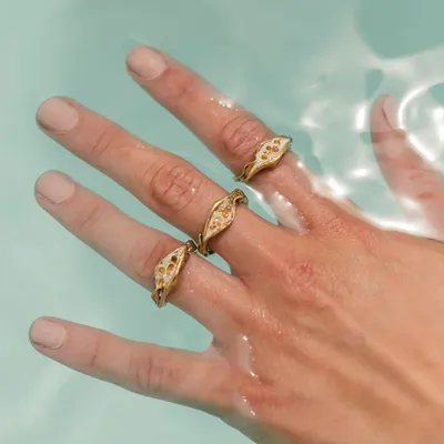 Jewelry - Sea Lettuce Ring - CAPA DESIGN LLC