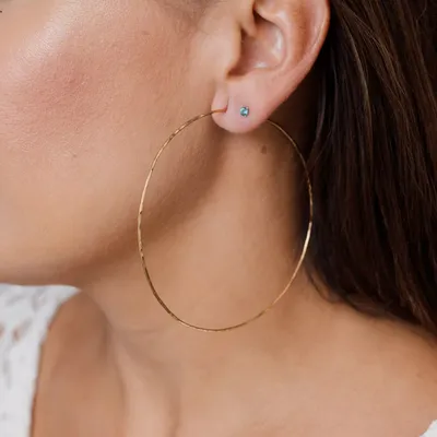 Jewelry - Light L Hoop Earrings - CAPA DESIGN LLC