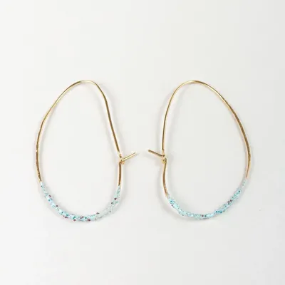 Jewelry - Light Oval Hoops Earrings - CAPA DESIGN LLC