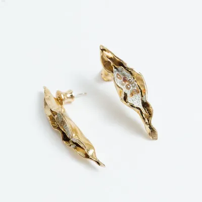 Jewelry - Sea Lettuce Earrings - CAPA DESIGN LLC
