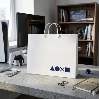 Objets personnalisables - Sac Papier Cordelières Luxe - LE SAC PUB SUR MESURE BY AIRIPLAST