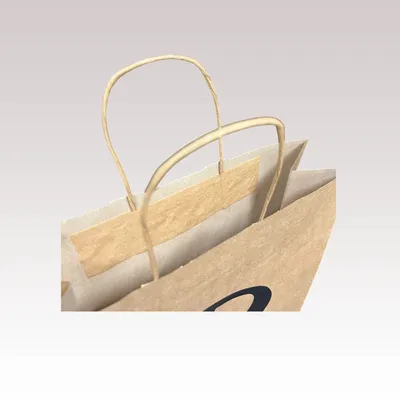 Objets personnalisables - Sac Papier Poignées Torsadées Kraft Havane - LE SAC PUB SUR MESURE BY AIRIPLAST