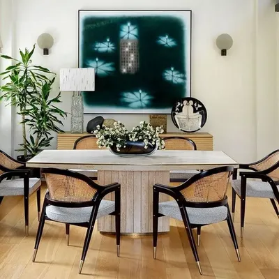 Chairs for hospitalities & contracts - Wormley Dining Chair in Sikomoro wood, Natural Cane, Brass, COM option - DUISTT