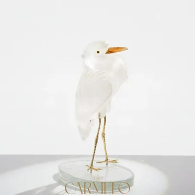 Goldsmithing - 'Crest of the Dawn' sculpture, transparent quartz art object - CARMELO PARIS
