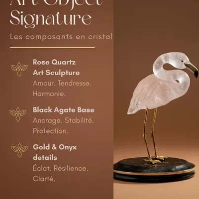 Sculptures, statuettes et miniatures - Sculpture 'Blushes of the Dunes', objet d'art en quartz rose - CARMELO PARIS
