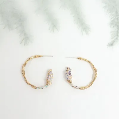 Jewelry - Boucles D'oreilles Créoles à Picots - CAPA DESIGN LLC