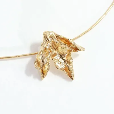 Jewelry - Mimosa Hoop necklace - CAPA DESIGN LLC