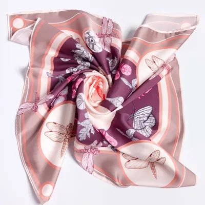 Foulards et écharpes - foulard en satin , Création et impression françaises - KOUNTHEA RETH