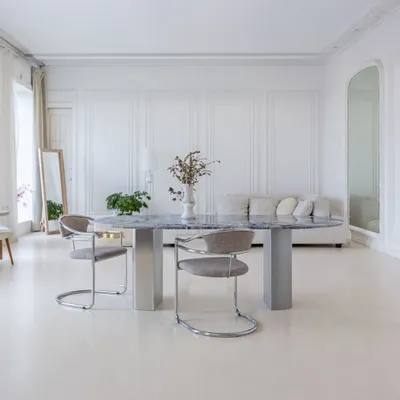 Tables de jardin - Refleko - Table à manger - Granit Blue Bahia - 240X110X75cm - STONE VALLEY