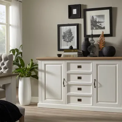 Sideboards - Bahut Chic Oak 2 portes 4 tiroirs - XO INTERIORS