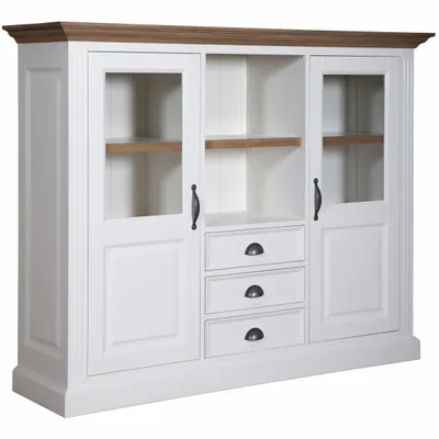 Storage boxes - Cabinet Chic Oak 2 portes 3 tiroirs - XO INTERIORS