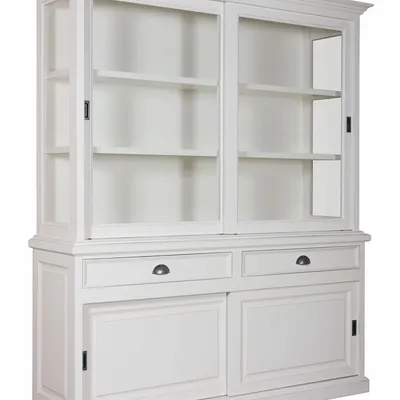 Storage boxes - Vitrine Eyeglass 2x2 doors 2 drawers - XO INTERIORS