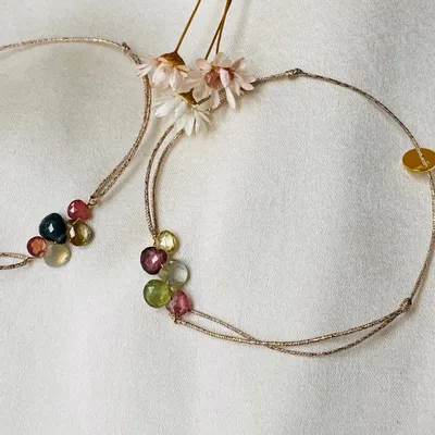 Bijoux - Bracelet saphir gouttes  - Isalia - SOPHIE DESCHAMPS BIJOUX