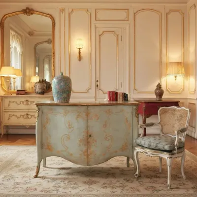 Sideboards - "Altea" Hand-decorated Sideboard - INTERIORS ITALIA