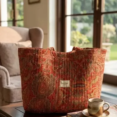 Sacs et cabas - Sac de plage en sari durable matelassé - I WAS A SARI