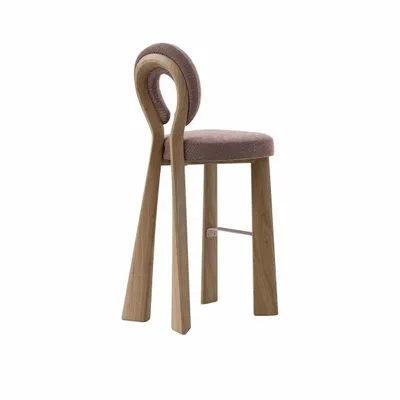 Chairs - Mary Bar Chair with Wood or Lacquered legs by Ottiu - OTTIU