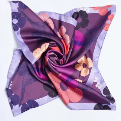 Scarves - Red-throated bird - KOUNTHEA RETH