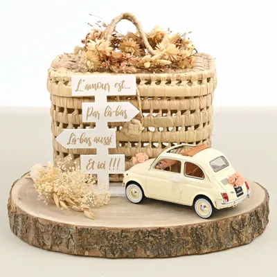 Cadeaux - Fiat 500 L 1968 Blanc Ivoire cadeau de mariage 1/18 - NOREV