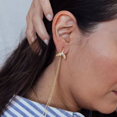 Bijoux - Boucles d'oreilles Queue de Baleine - CÂPÂ JEWERLY