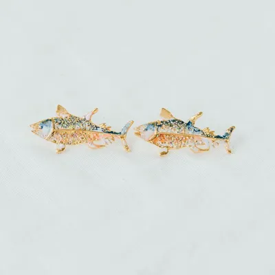 Bijoux - Boucles D'oreilles Pendantes Thon - CÂPÂ JEWERLY