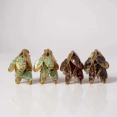 Bijoux - Boucles d'oreilles mini-feuilles Nebula - CÂPÂ JEWERLY