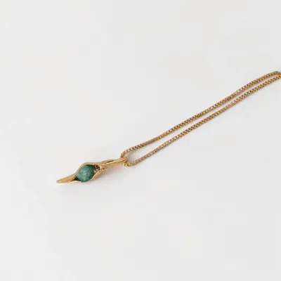 Jewelry - Coccon Emerald Pendant Necklace - CÂPÂ JEWERLY