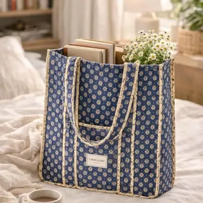 Sacs et cabas - Sac matelassé fabriqué à la main à partir de saris d'occasion - I WAS A SARI