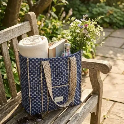 Sacs et cabas - Sac matelassé fabriqué à la main à partir de saris d'occasion - I WAS A SARI