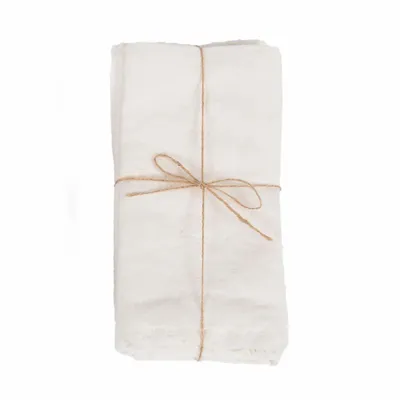 Serviettes - La Serviette Linen - Blanche - BAZAR BIZAR LIVING