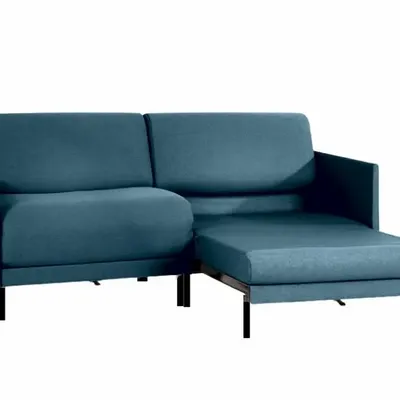 Armchairs - French 2/3 seater sofa bed BOSS DUO 160 MEDIUM removable armrests : Colour - Fabric / AQUAMA GREEN - Filo - Green - LIKOOLIS
