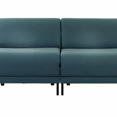 Fauteuils - Canapé lit Français 2 places Design BOSS DUO 140 SMALL sans accoudoirs : Coloris - Tissu / VERT AQUAMA - Filo - Vert - LIKOOLIS